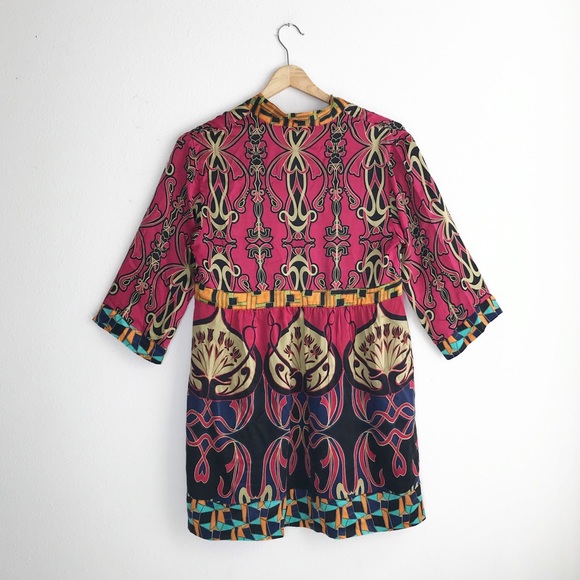 CAbi Chelsea Erte #223 100% Silk Tunic Top S - Picture 3 of 6